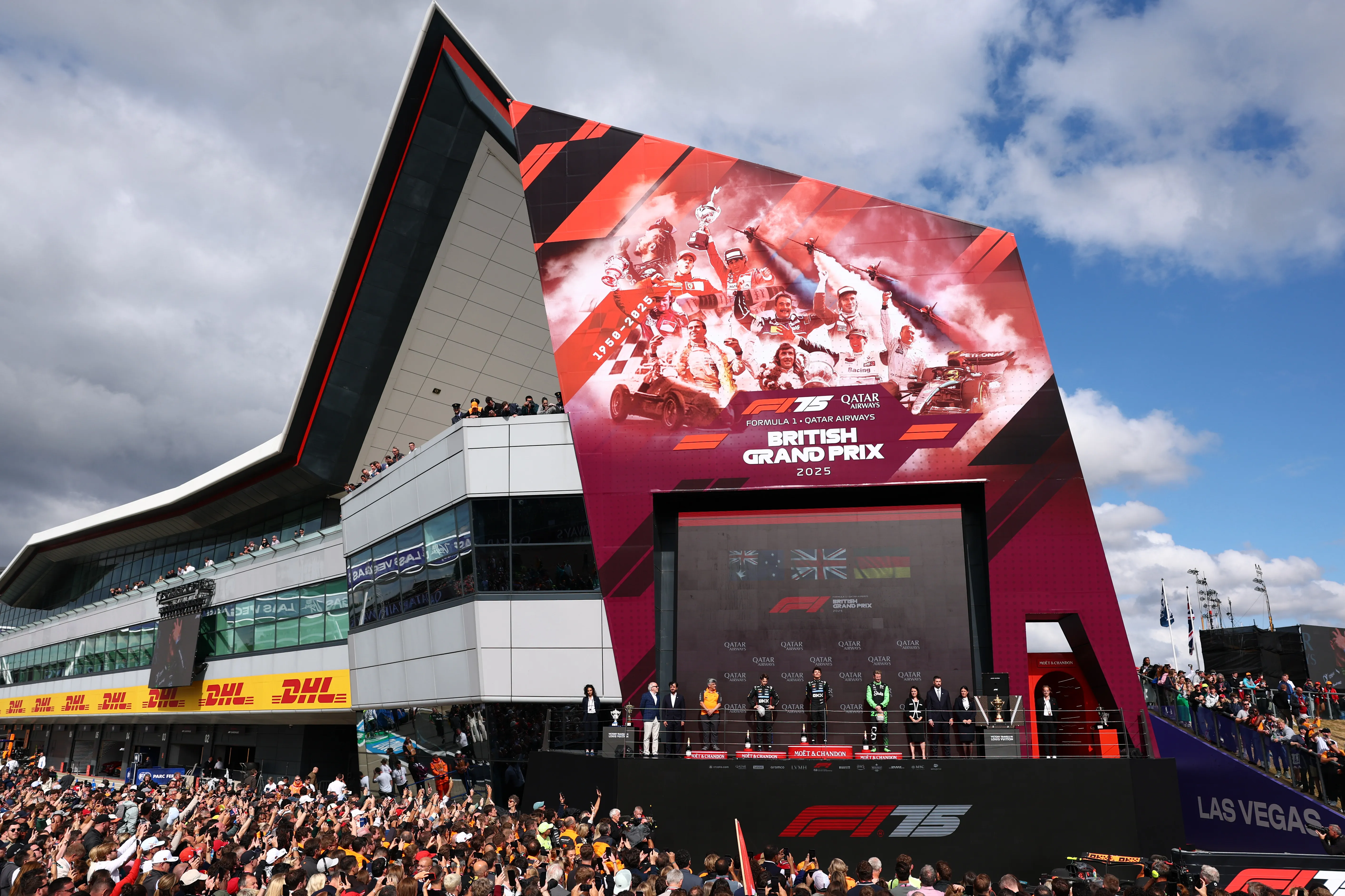 Escenas del último GP de Gran Bretaña (Getty)