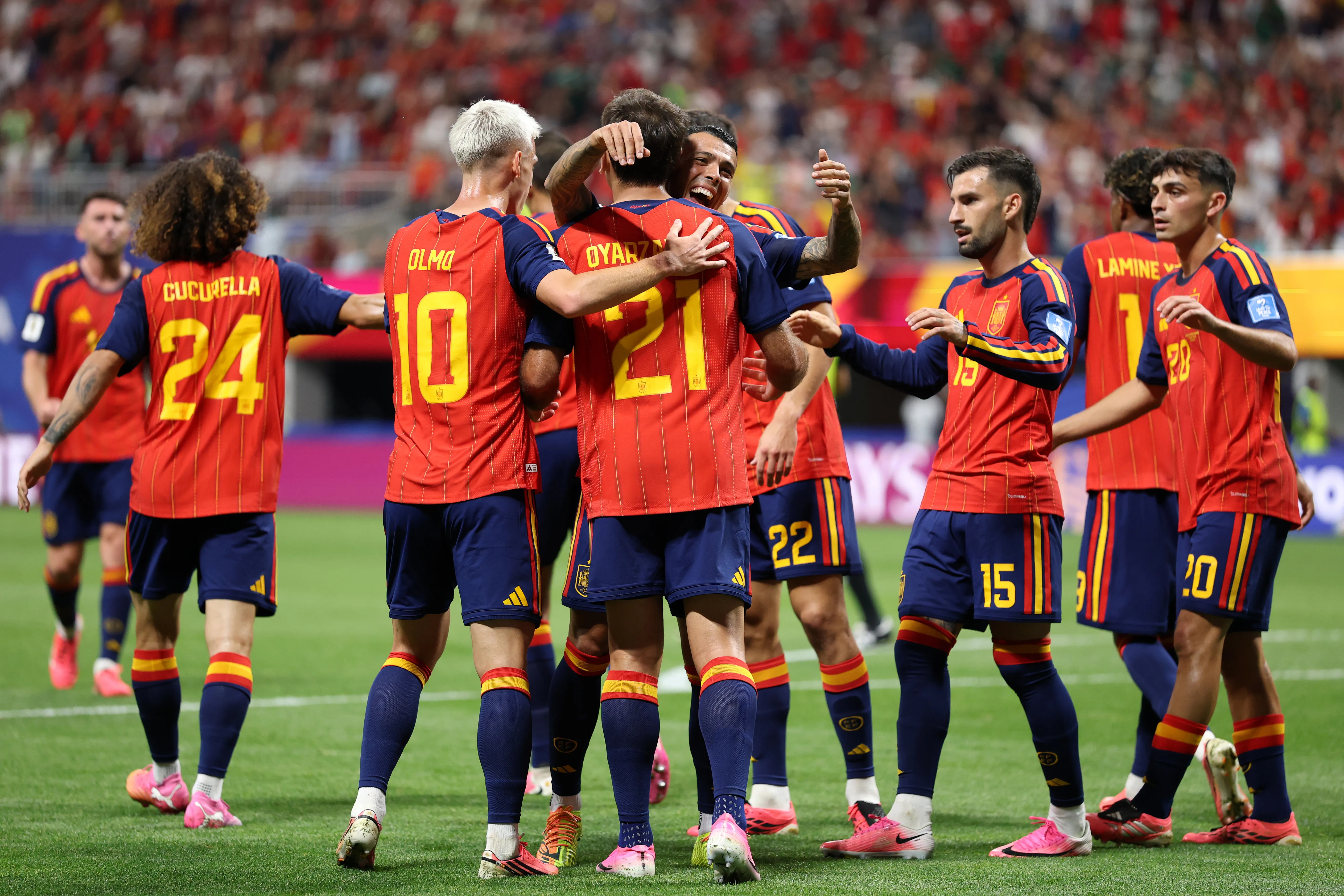 La Selección de España se mantiene como una de las candidatas para ganar el Mundial 2026. Getty Images.