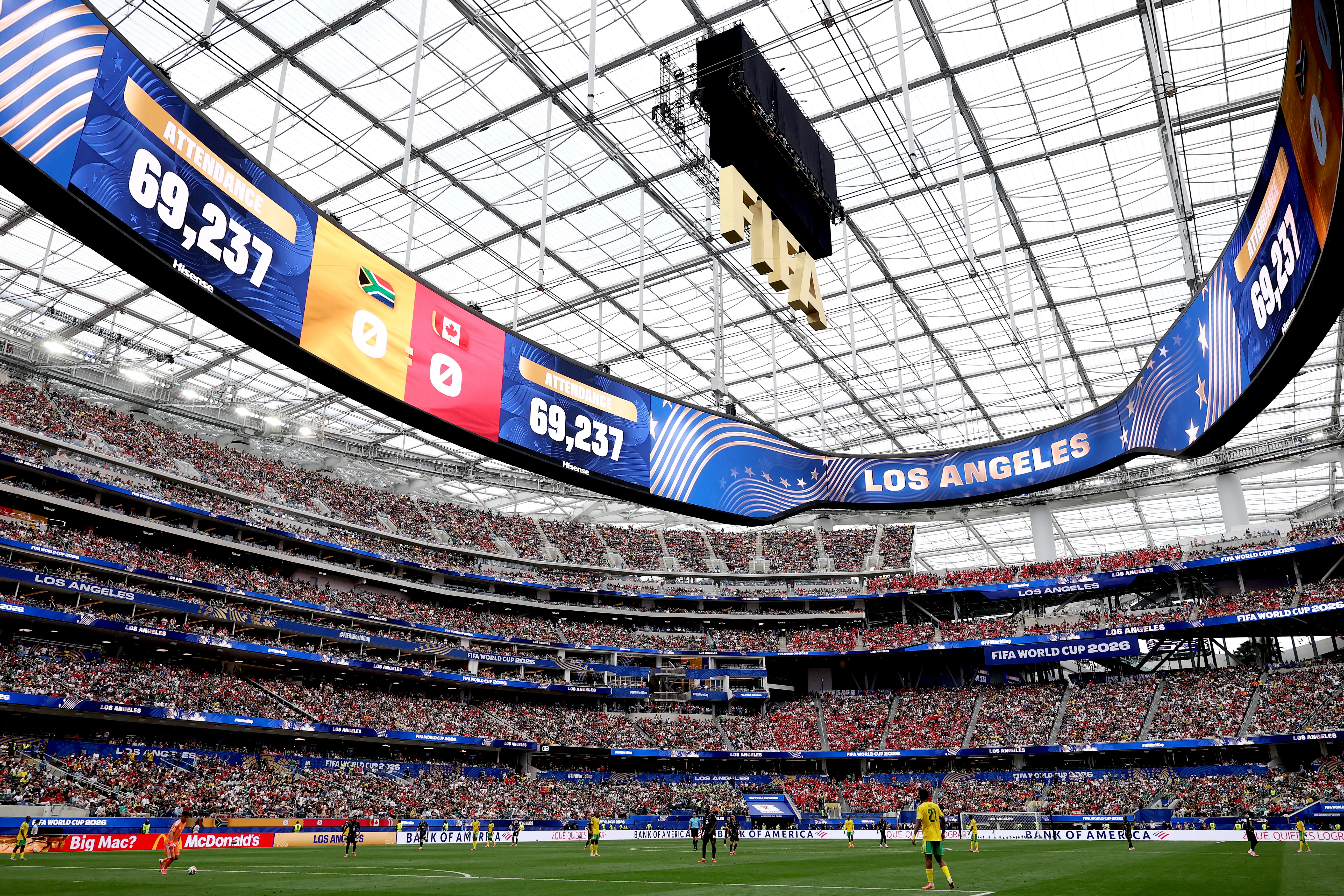El Estadio de Los Angeles, en donde se jugará el España vs. Austria. Getty Images.