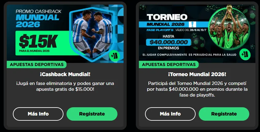 Captura realizada desde la web de bplay