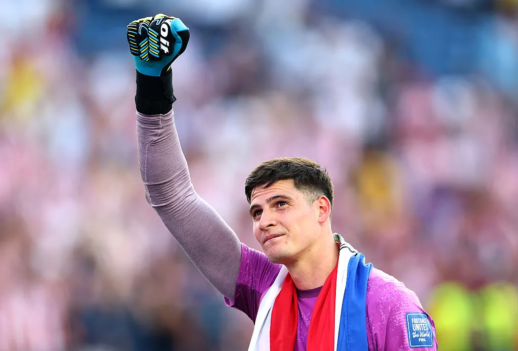 Orlando Gill, arquero de la Selección de Paraguay y de San Lorenzo. (Getty Images)