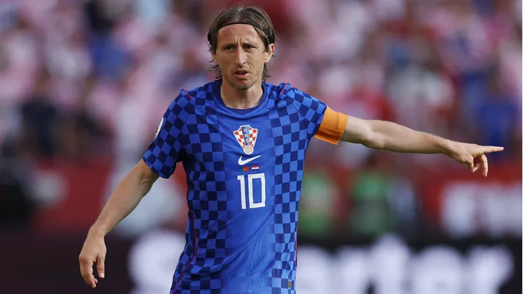 Luka Modric en el partido ante Portugal.