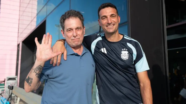 Andrés Calamaro y Lionel Scaloni