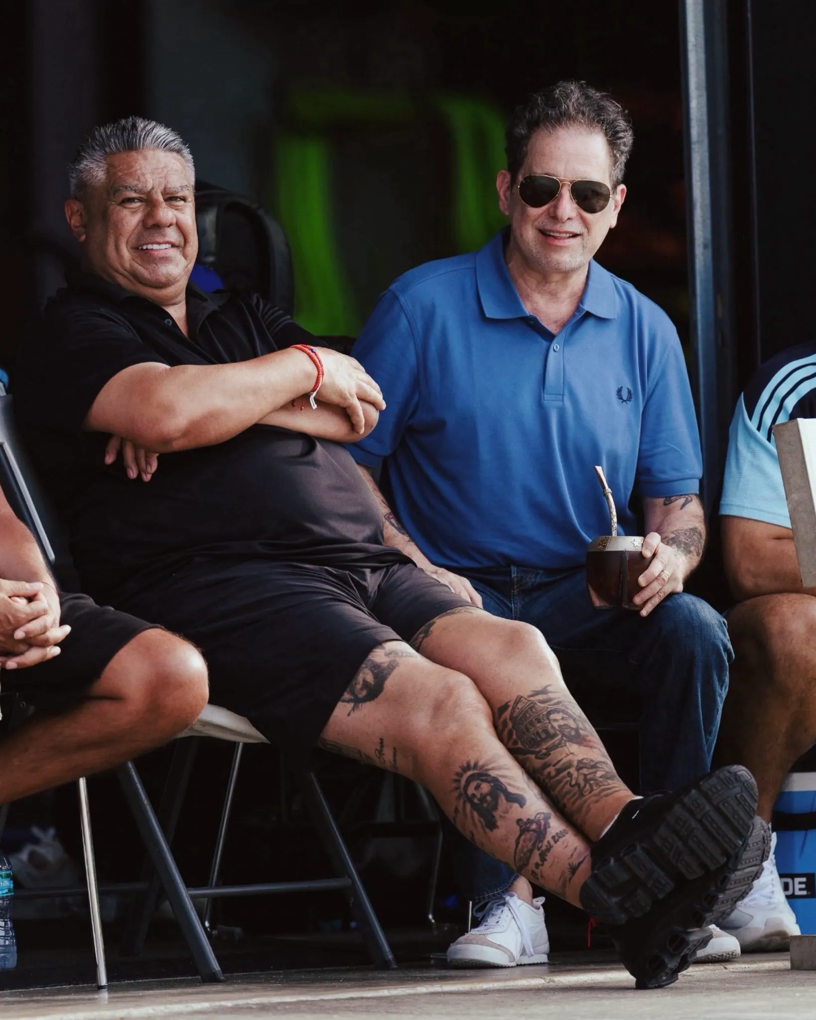 Tapia y Calamaro. (Foto: @tapiachiqui).