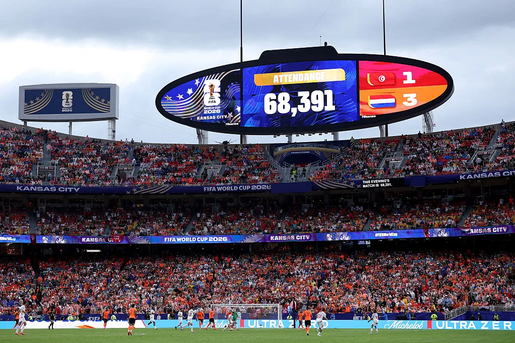 Kansas City Stadium, recinto de Colombia – Ghana por el Mundial 2026. (Getty Images)