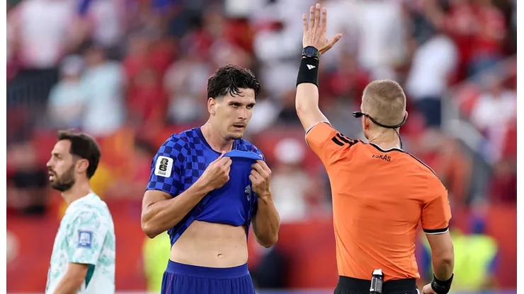 Igor Matanovic, protagonista de la gran polémica del Mundial, en el duelo entre Croacia y Portugal.