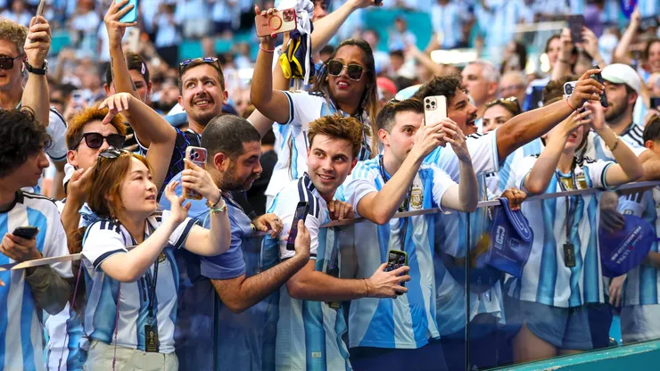 Más de 60 mil hinchas alentaron a Argentina en Miami