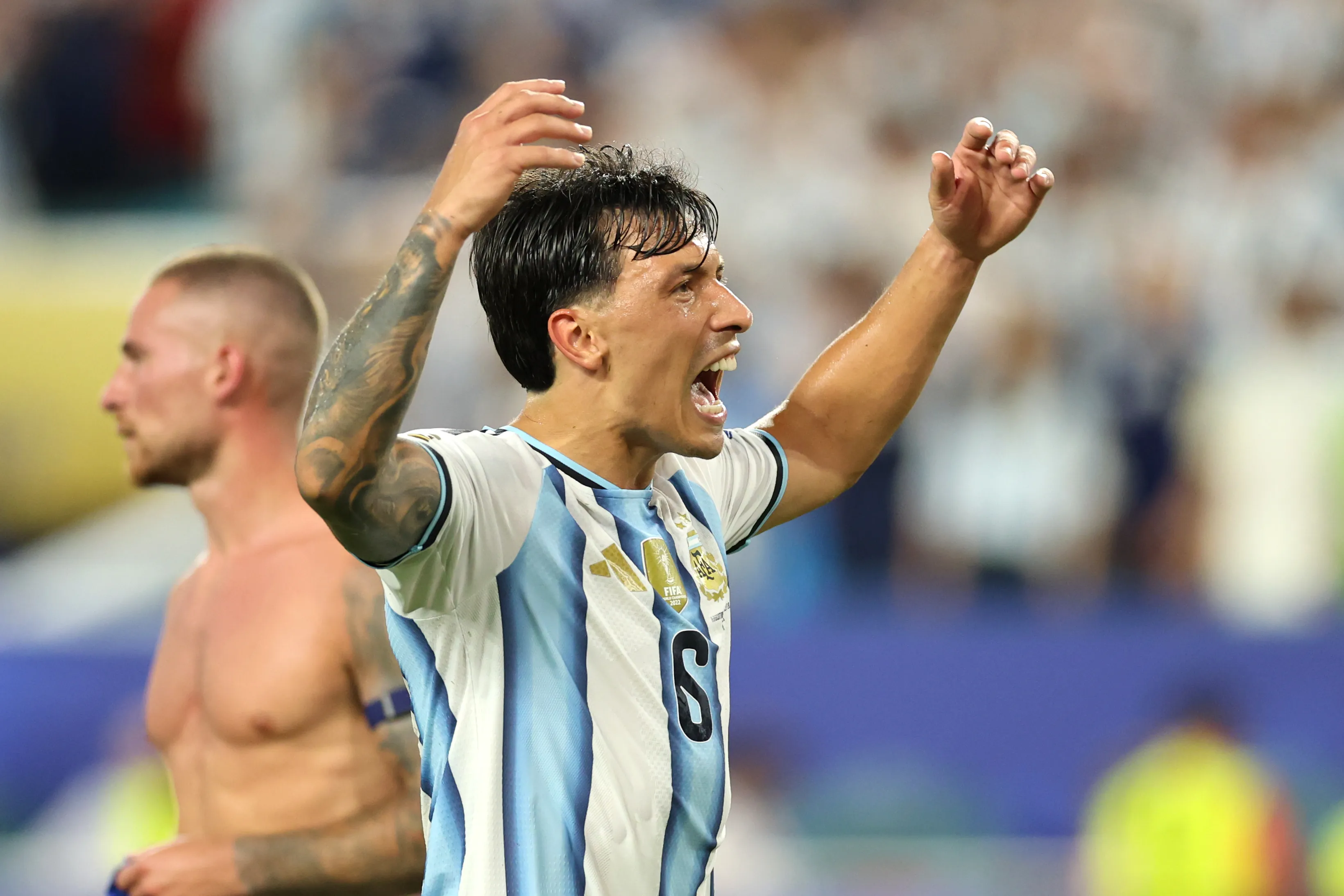Lisandro Martínez, la figura de Argentina ante Cabo Verde. (Foto: Getty).
