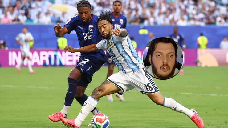 Nico González en acción contra Cabo Verde.