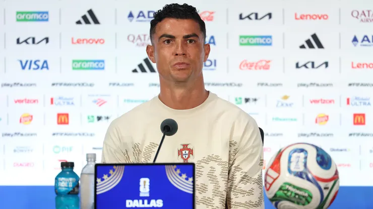 Cristiano Ronaldo en la conferencia de prensa previa a enfrentar a España.