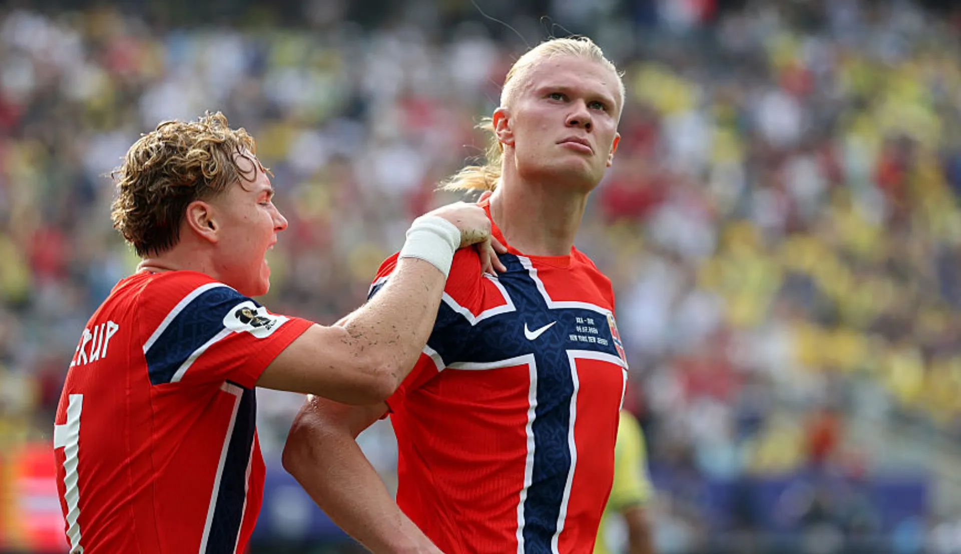 Erling Haaland, verdugo de Brasil. (Foto: Getty)