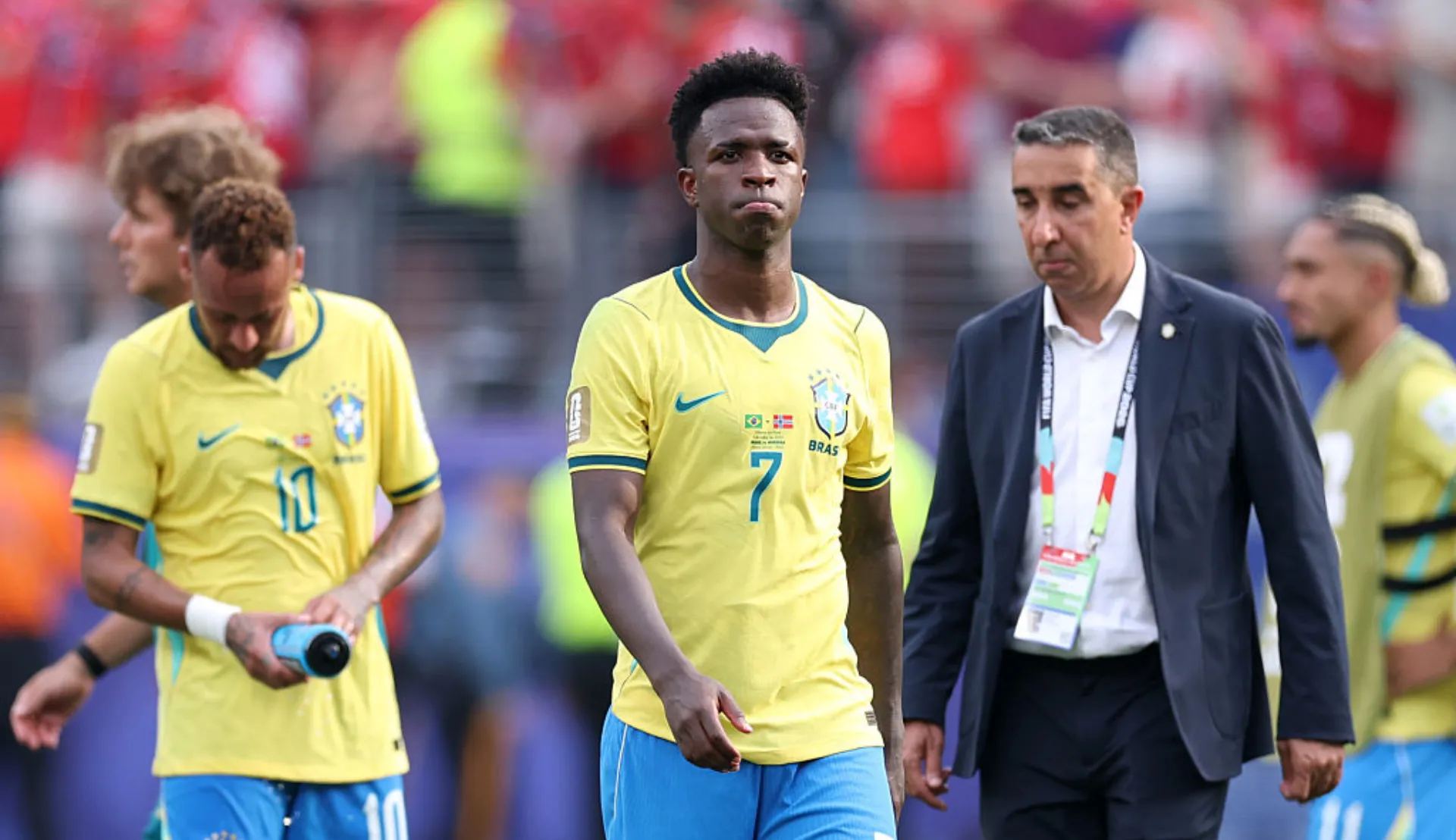 Vinícius Júnior tras la eliminación de Brasil del Mundial 2026. (Foto: Getty).