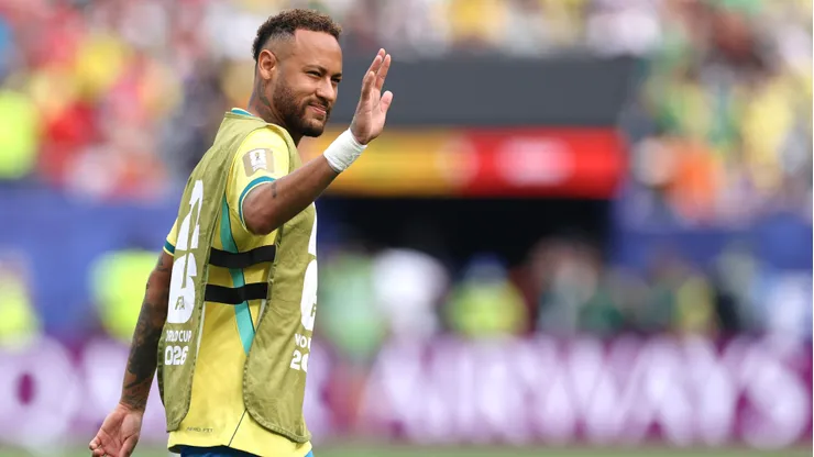 Neymar con la Selección de Brasil.