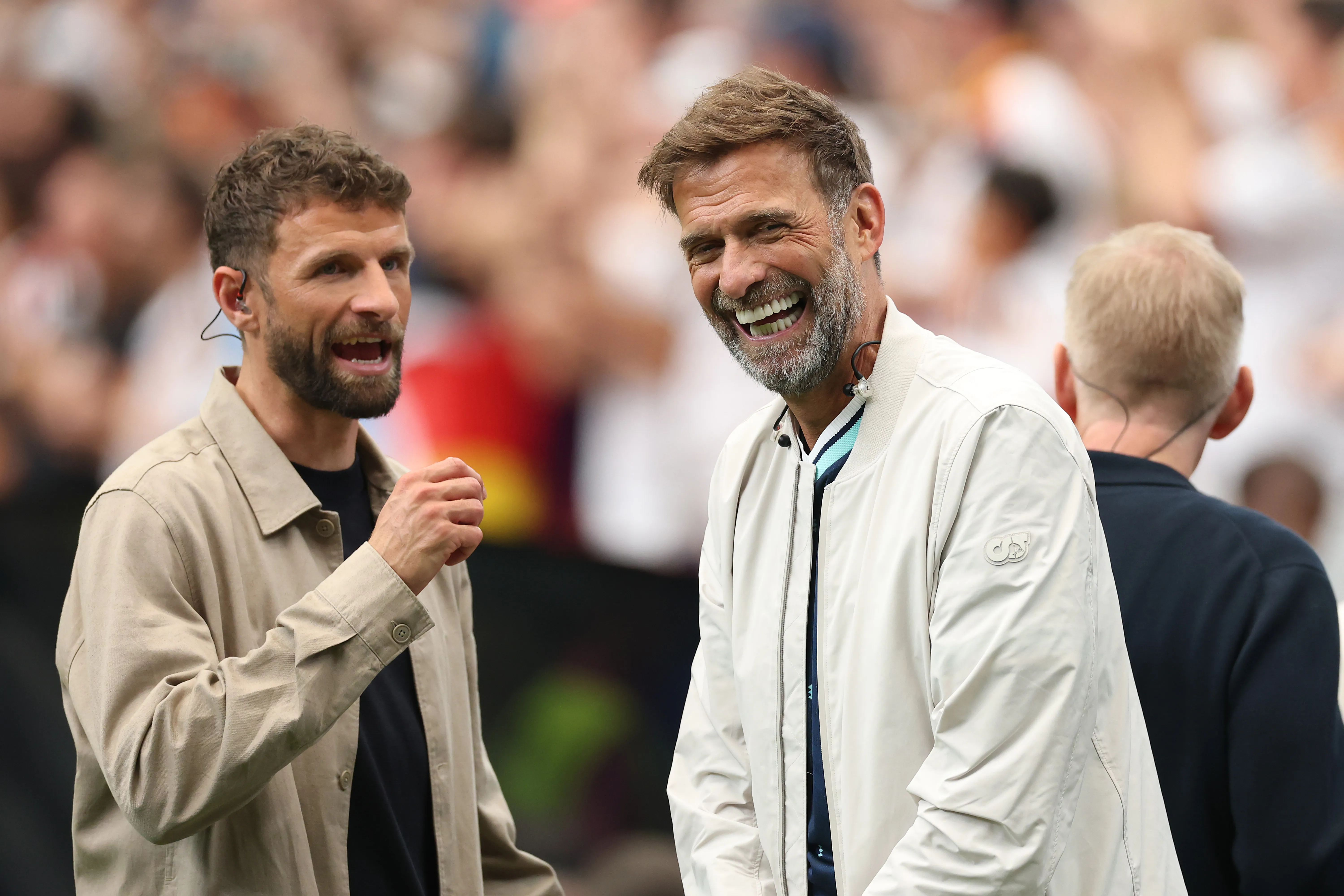 Thomas Müller y Jürgen Klopp. (Foto: Getty).