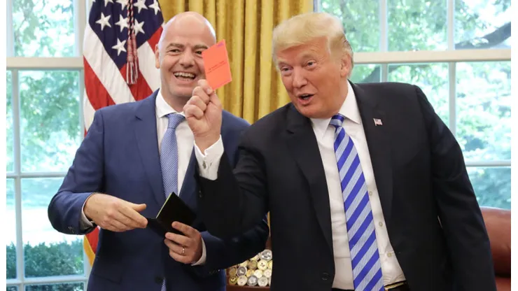 Donald Trump y Gianni Infantino, presidentes de Estados Unidos y la FIFA.