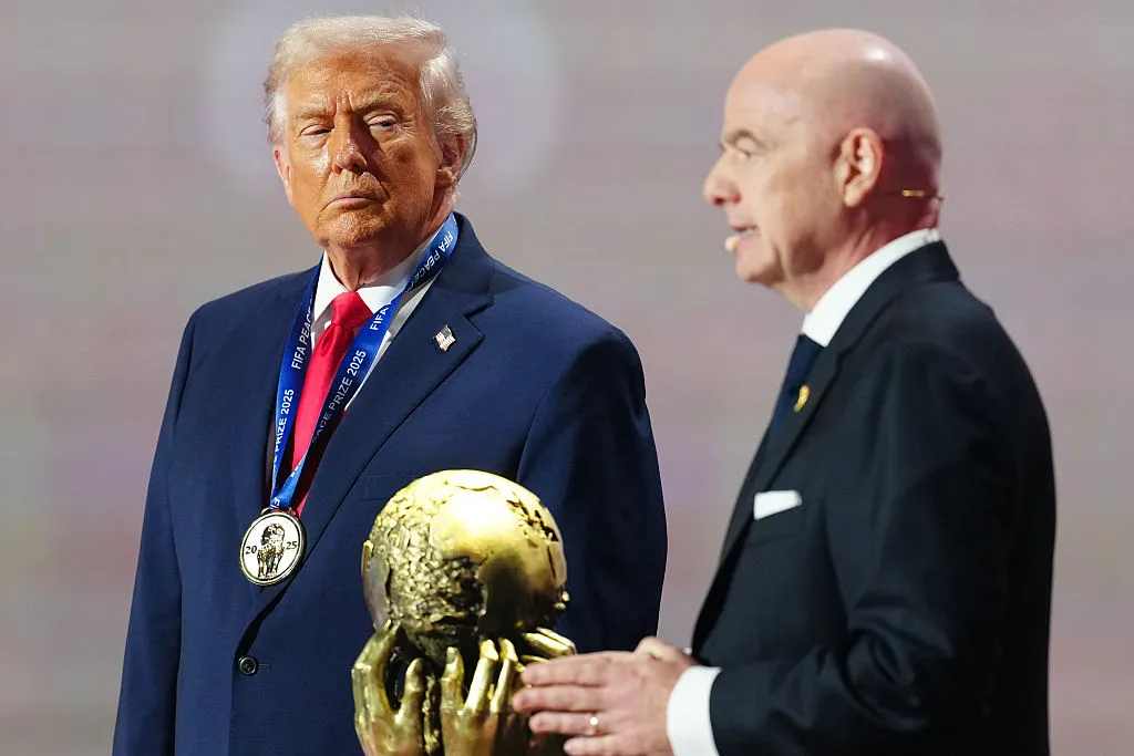 Donald Trump y Gianni Infantino. (Getty Images)