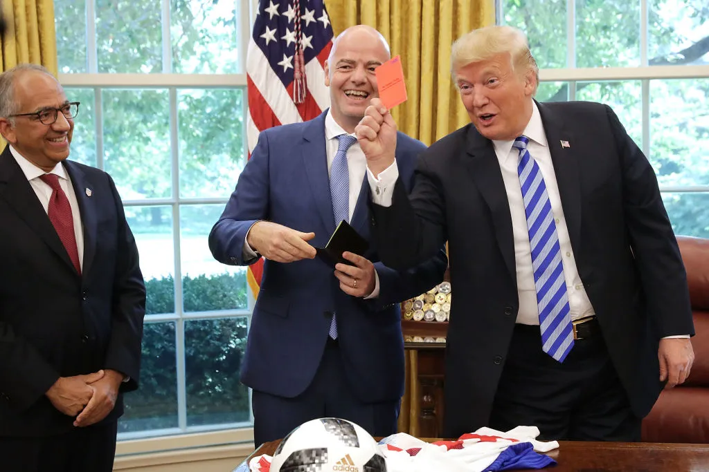 Donald Trump y Gianni Infantino. (Getty Images)