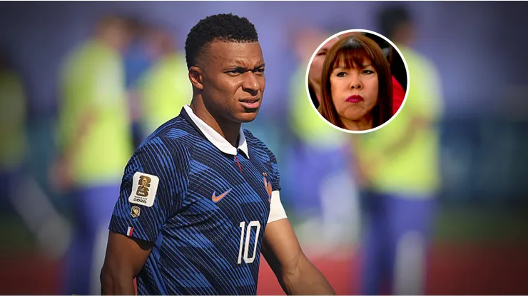 Kylian Mbappé y Celeste Amarilla, Senadora de Paraguay.