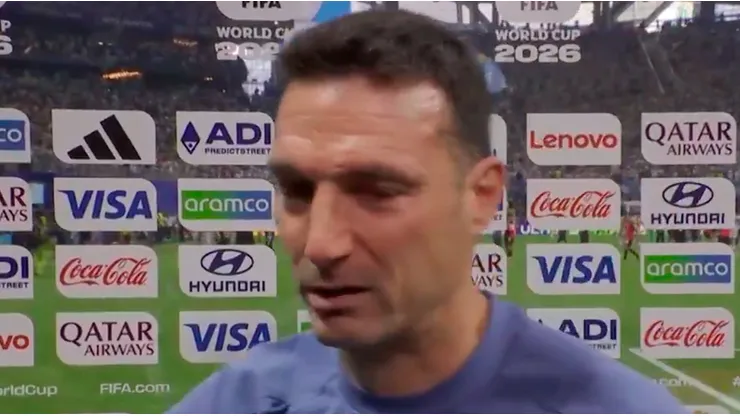 "Me tengo que ir": Scaloni no pudo ni hablar después de la victoria
