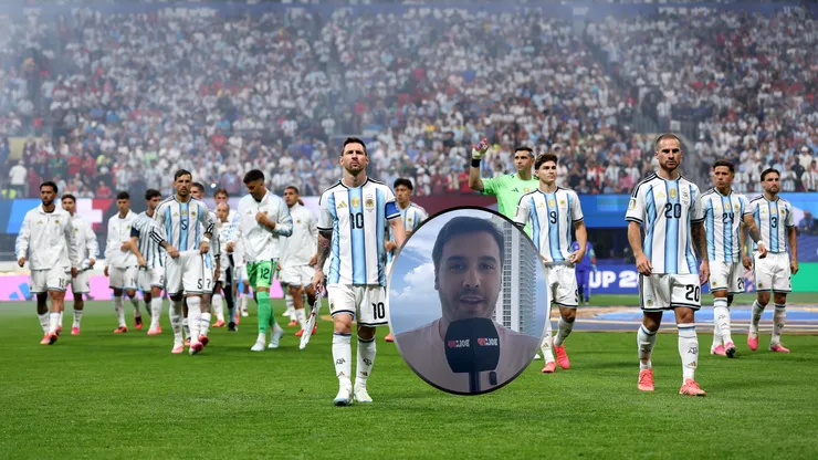 Los jugadores de la Selección Argentina.