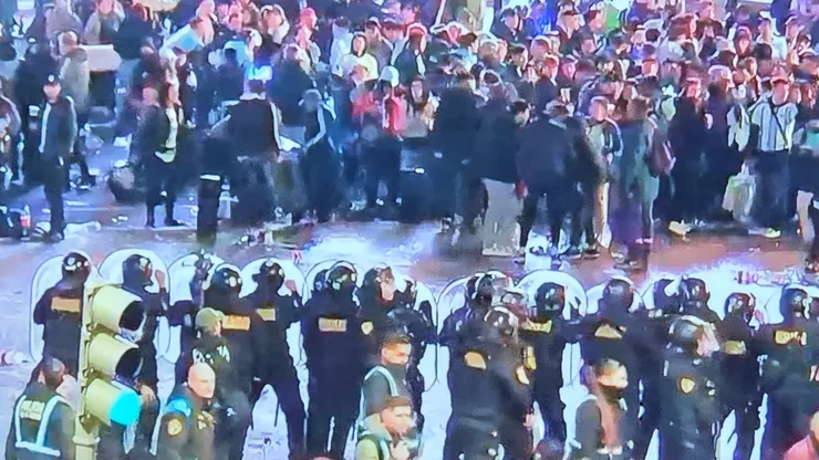 Incidentes en el Obelisco.