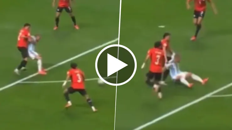 El árbitro francés François Letexierno sancionó un penal a favor de Argentina vs. Egipto de Yasser Ibrahim sobre Alexis Mac Allister.