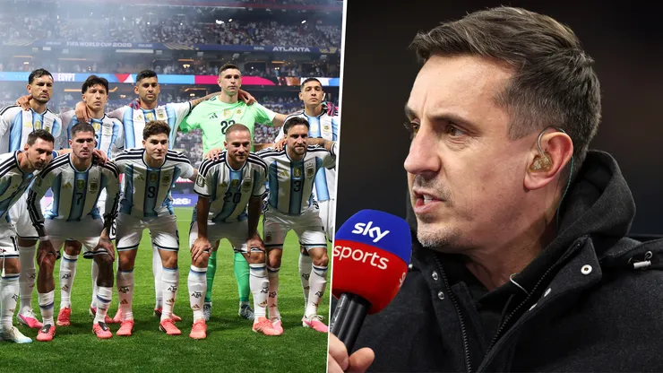 Gary Neville no ve a Argentina nuevamente campeón del mundo, principalmente, por su bajo nivel de juego.