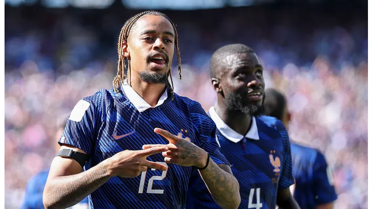 Bradley Barcola, delantero de la Selección de Francia.