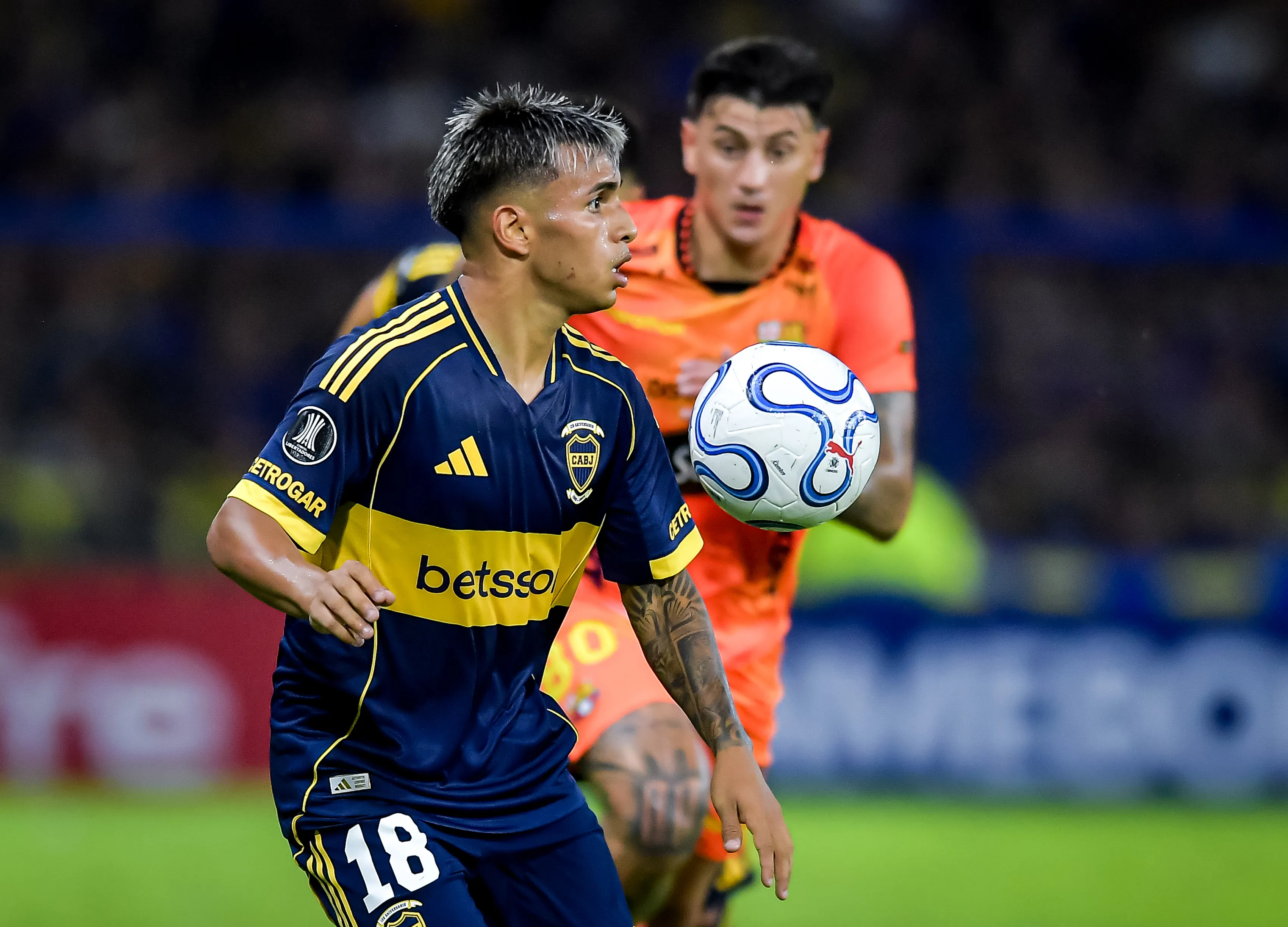 Milton Delgado, mediocampista de Boca. (Marcelo Endelli/Getty Images)
