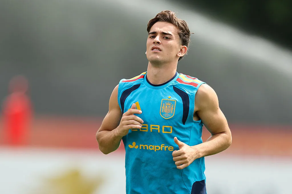 Gavi, futbolista de la Selección de España en el Mundial. (Getty Images)