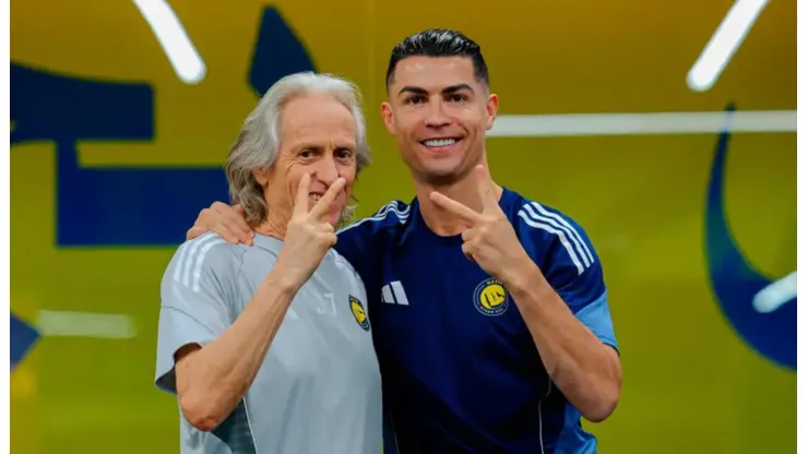 Jorge Jesus y Cristiano Ronaldo, en Al Nassr.