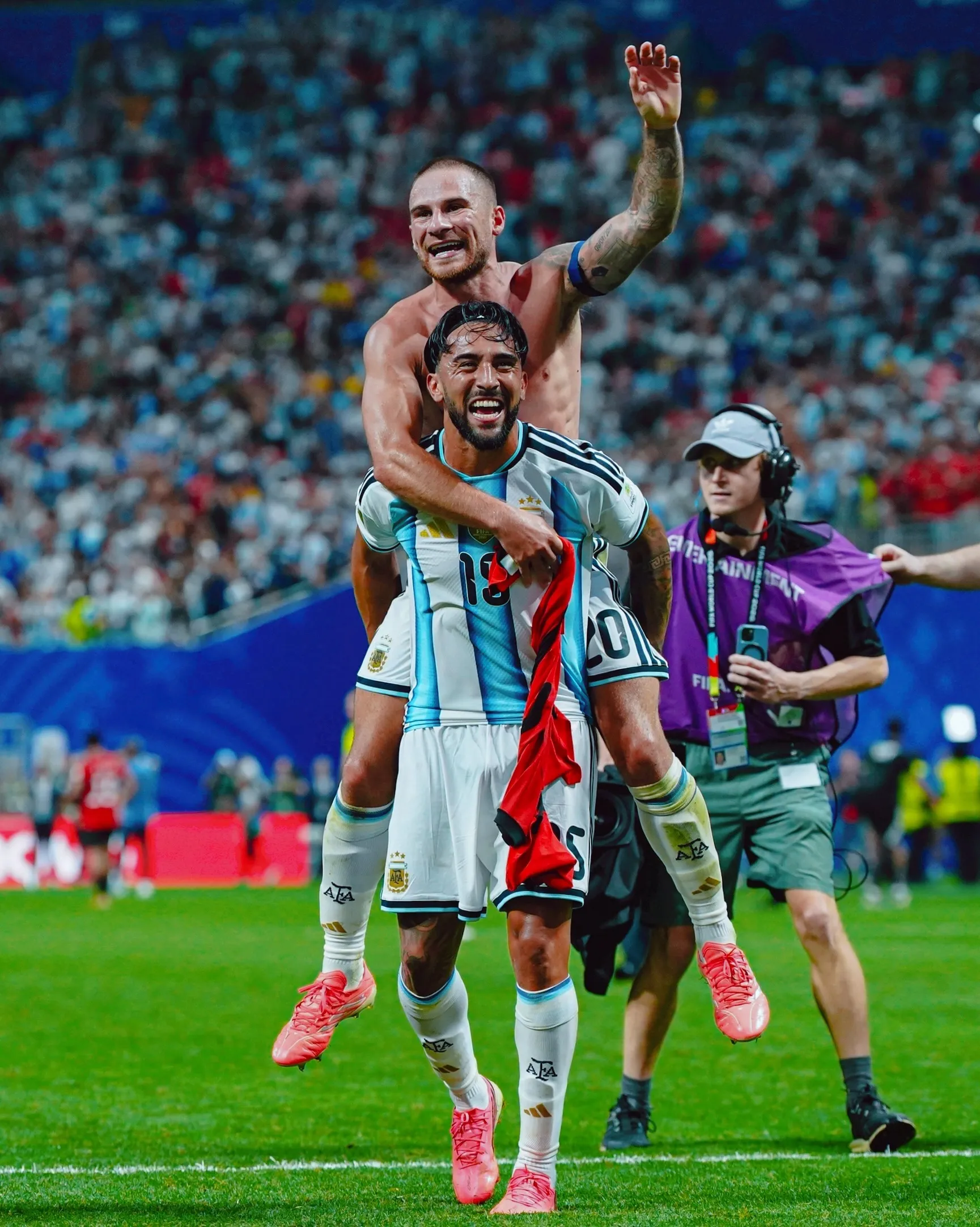 Nicolás González y Alexis Mac Allister en el Mundial 2026.