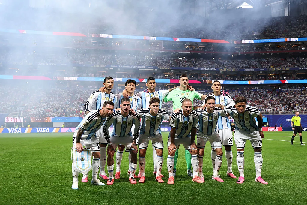 El equipo titular de Argentina ante Egipto por el Mundial 2026. (Getty Images)