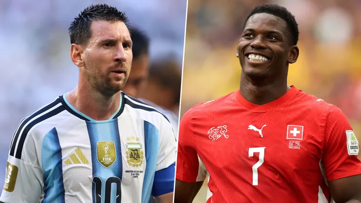 Las alineaciones de Argentina y Suiza.