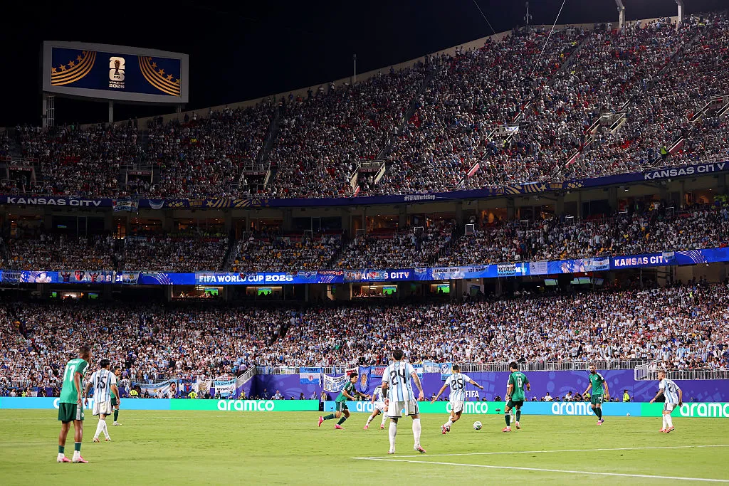 Argentina ya jugó en el Arrowhead Stadium ante Argelia.