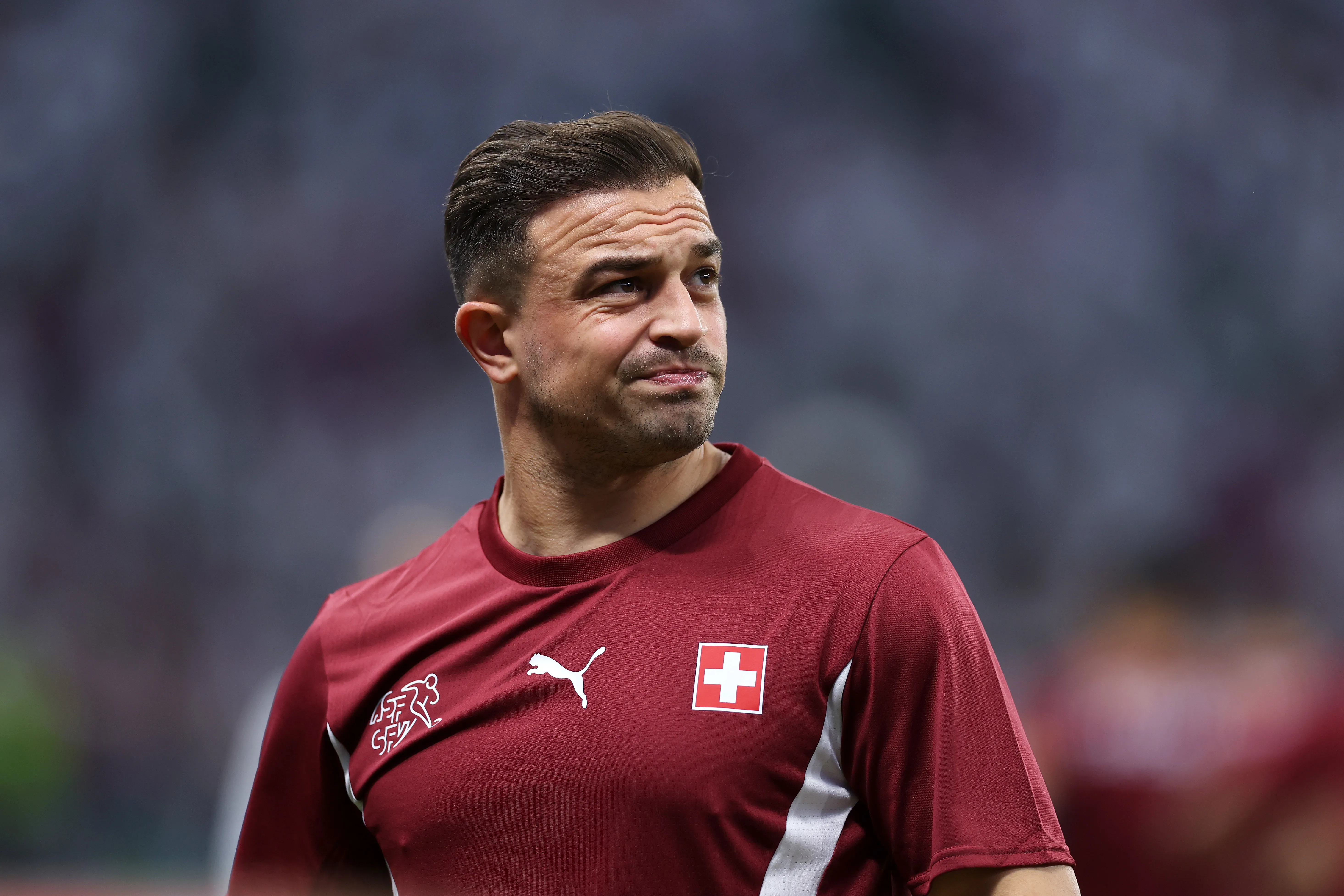 Shaqiri durante la Eurocopa 2024, su último torneo con la Selección de Suiza (Getty Images).