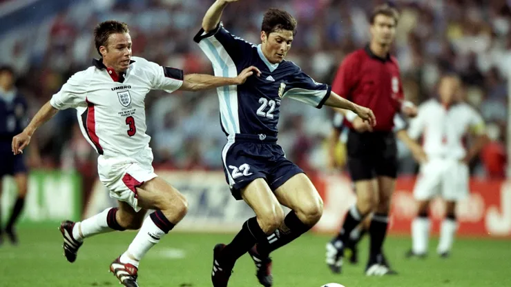 Argentina e Inglaterra, en Francia 1998.