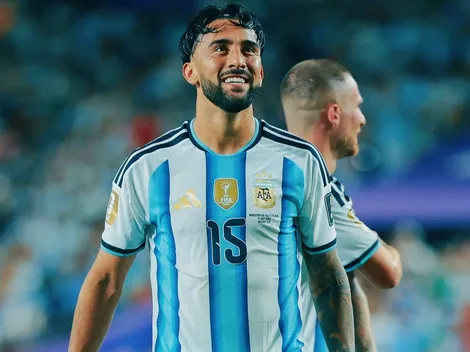 El gesto de Nico González con una fotógrafa tras la victoria de Argentina