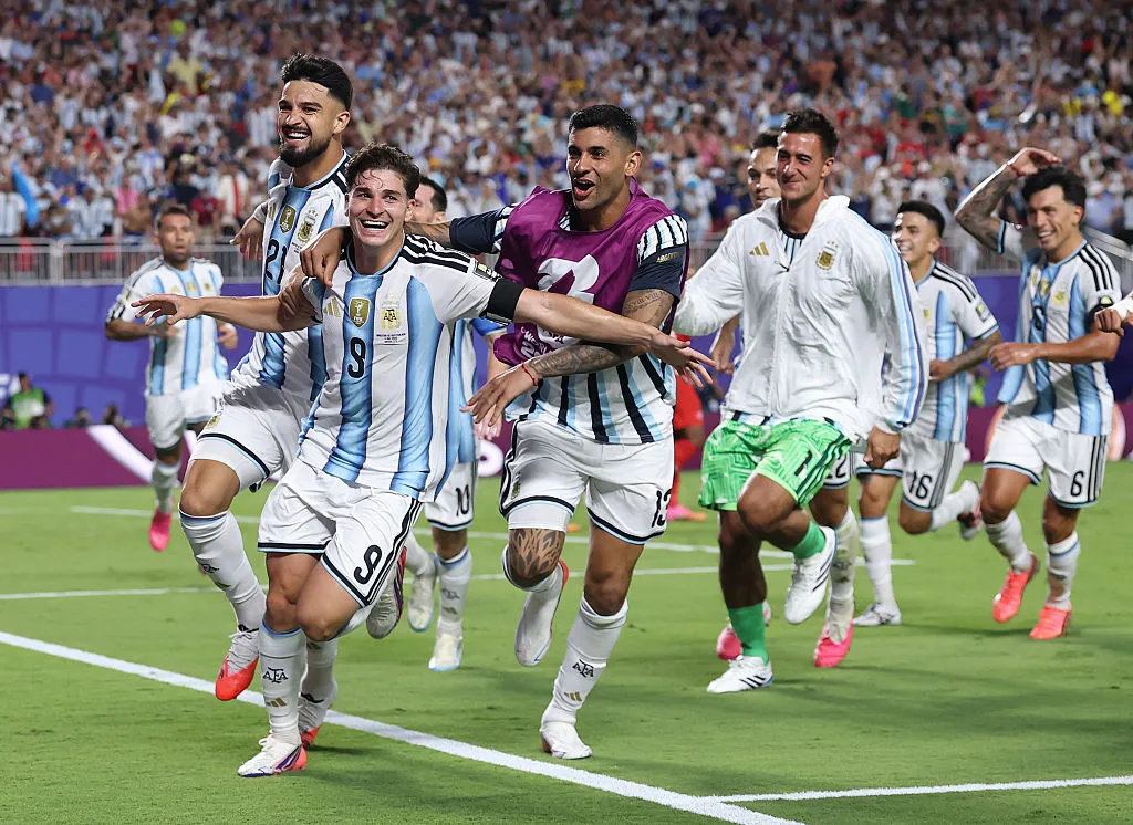 Julián Álvarez, delantero de la Selección Argentina. (Getty Images)
