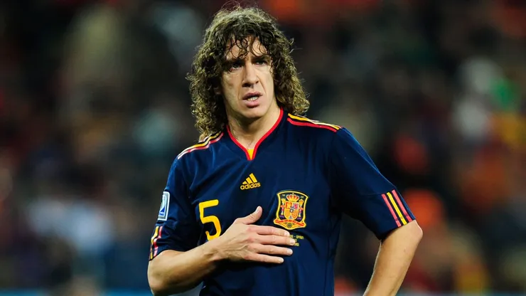 Carles Puyol en la final del Mundial 2010