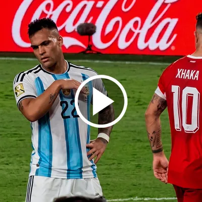 Lautaro Martínez se quejó del mal aliento de Xhaka en el triunfo de Argentina ante Suiza