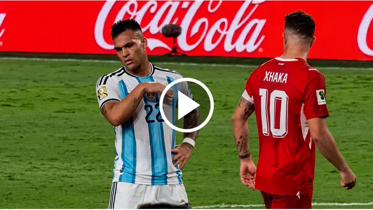 Lautaro Martínez y Granit Xhaka.