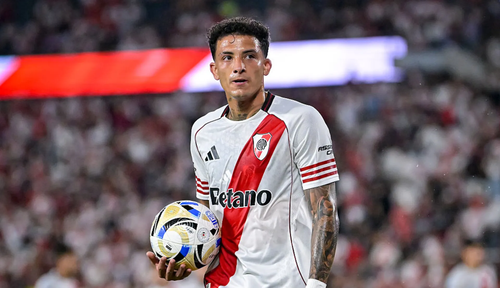 Kevin Castaño, mediocampista colombiano de River. (Foto: Getty).