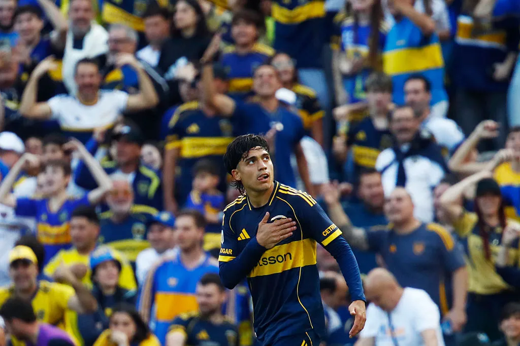 Exequiel Zeballos, delantero de Boca. (Getty Images)