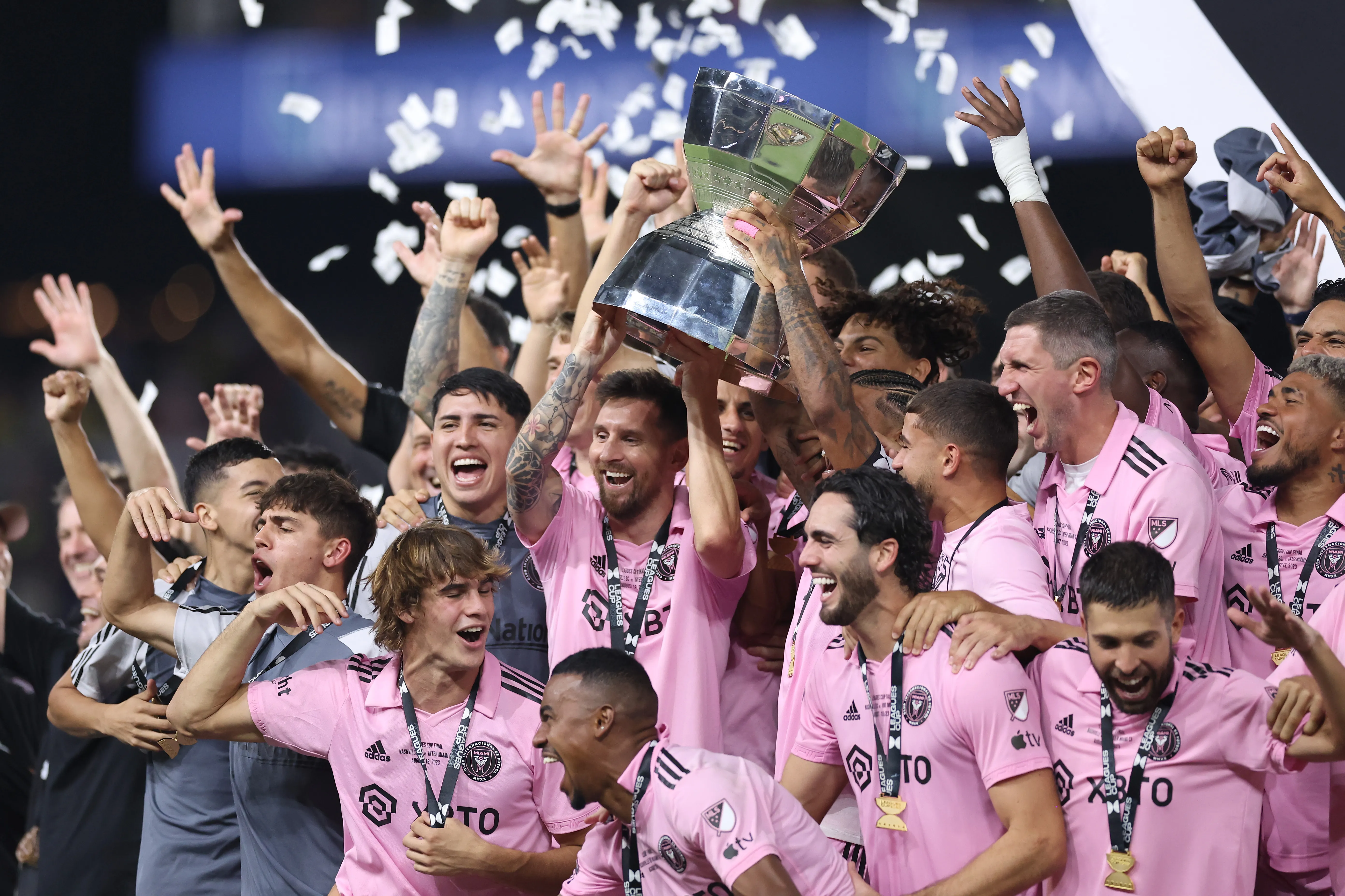 Messi en la conquista de la Leagues Cup. (Foto: Getty)