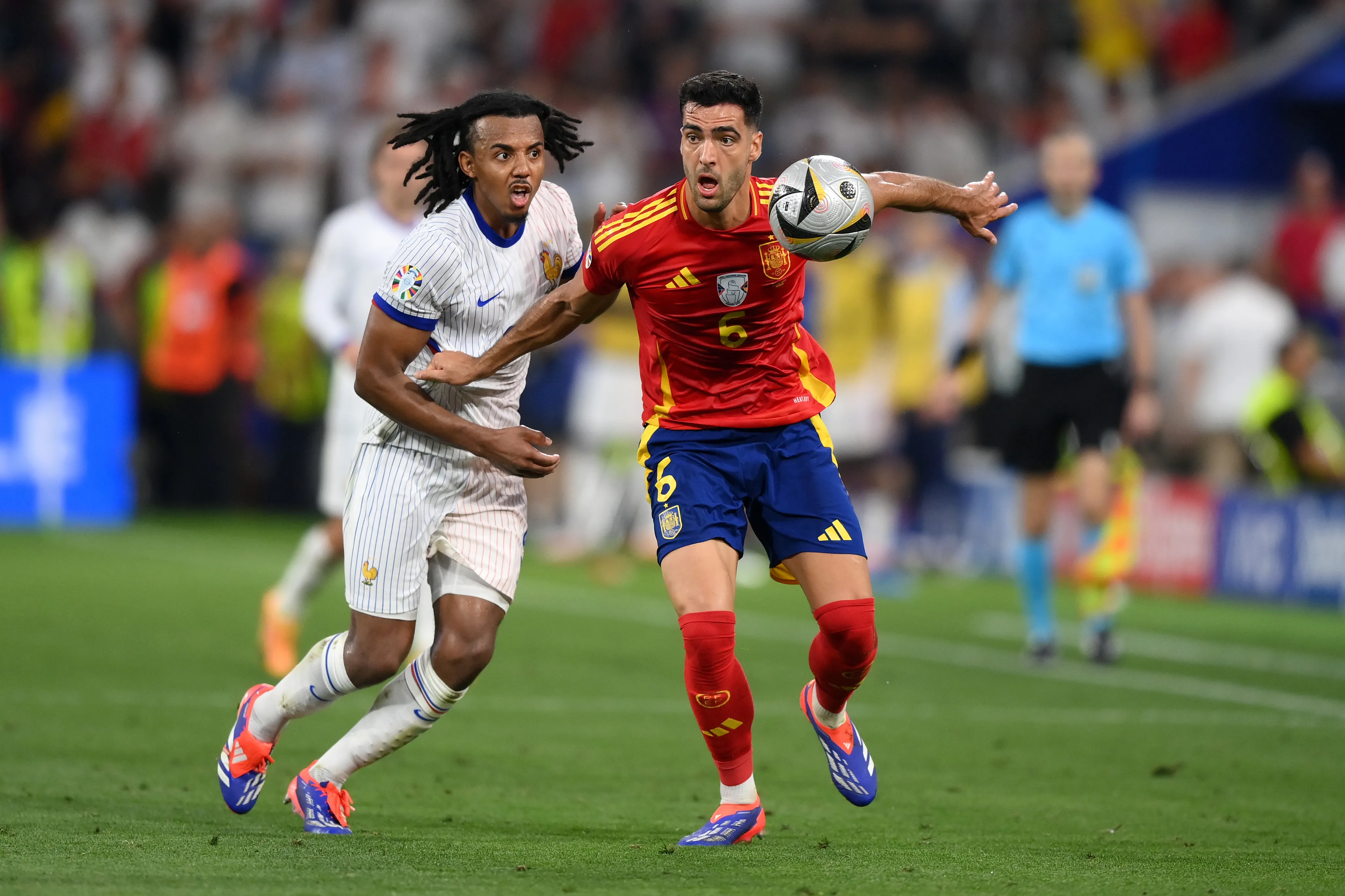 Francia y España se enfrentaron el 9 de julio del 2024 por la Semifinal de la Euro. Getty Images.