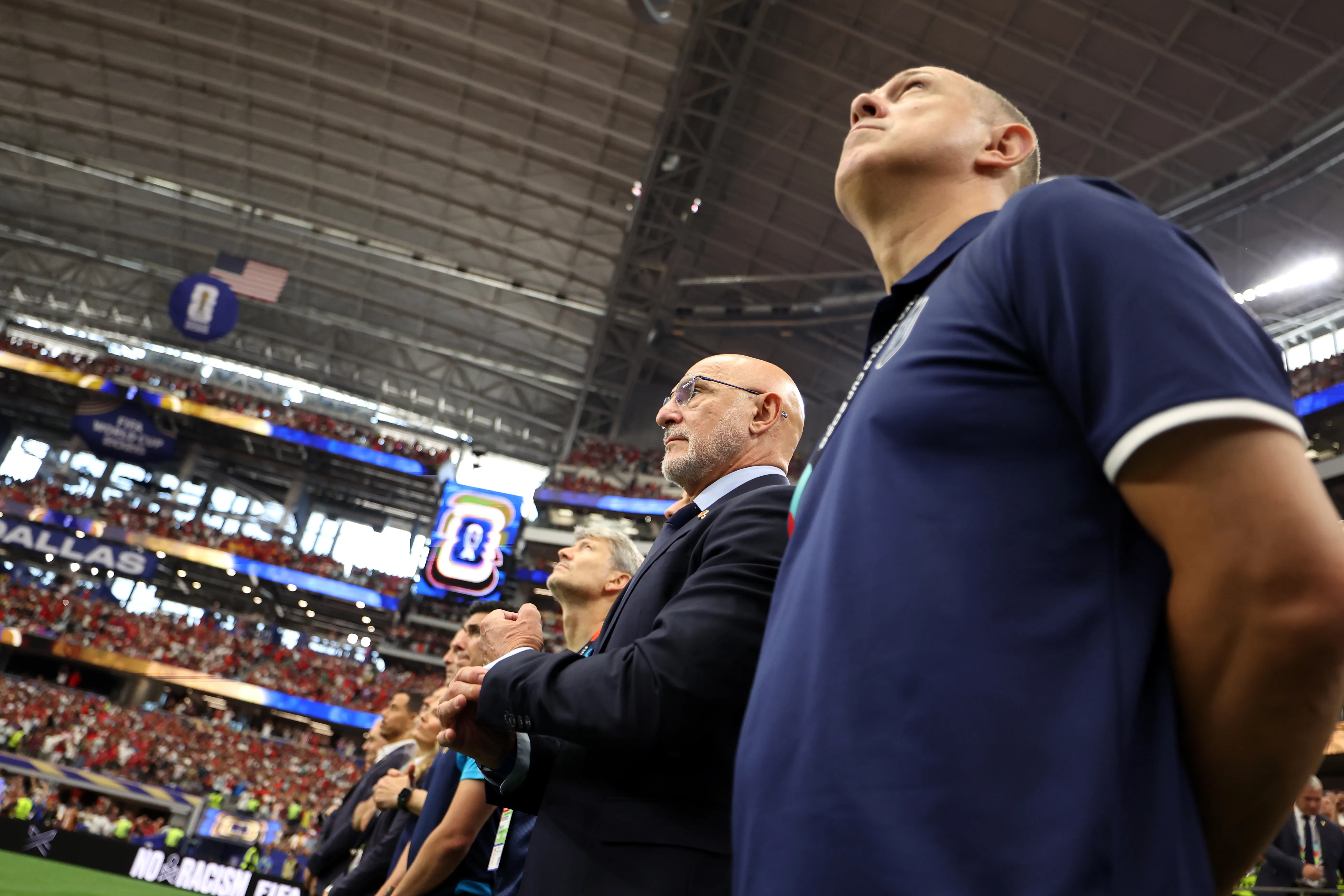 España ya jugó en el Estadio de Dallas contra Portugal. Getty Images.
