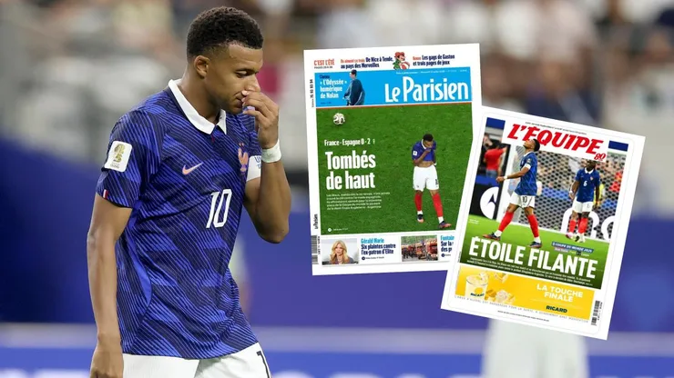 Los medios de comunicación de Francia criticaron al equipo de Didier Deschamps tras la derrota con España.
