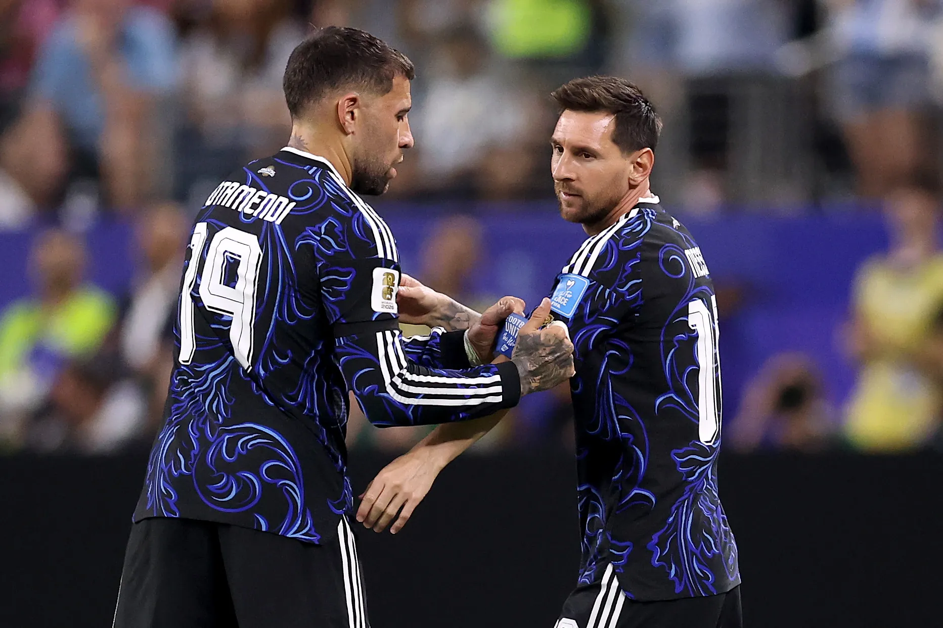 Otamendi ganó terreno para meterse en la formación inicial.