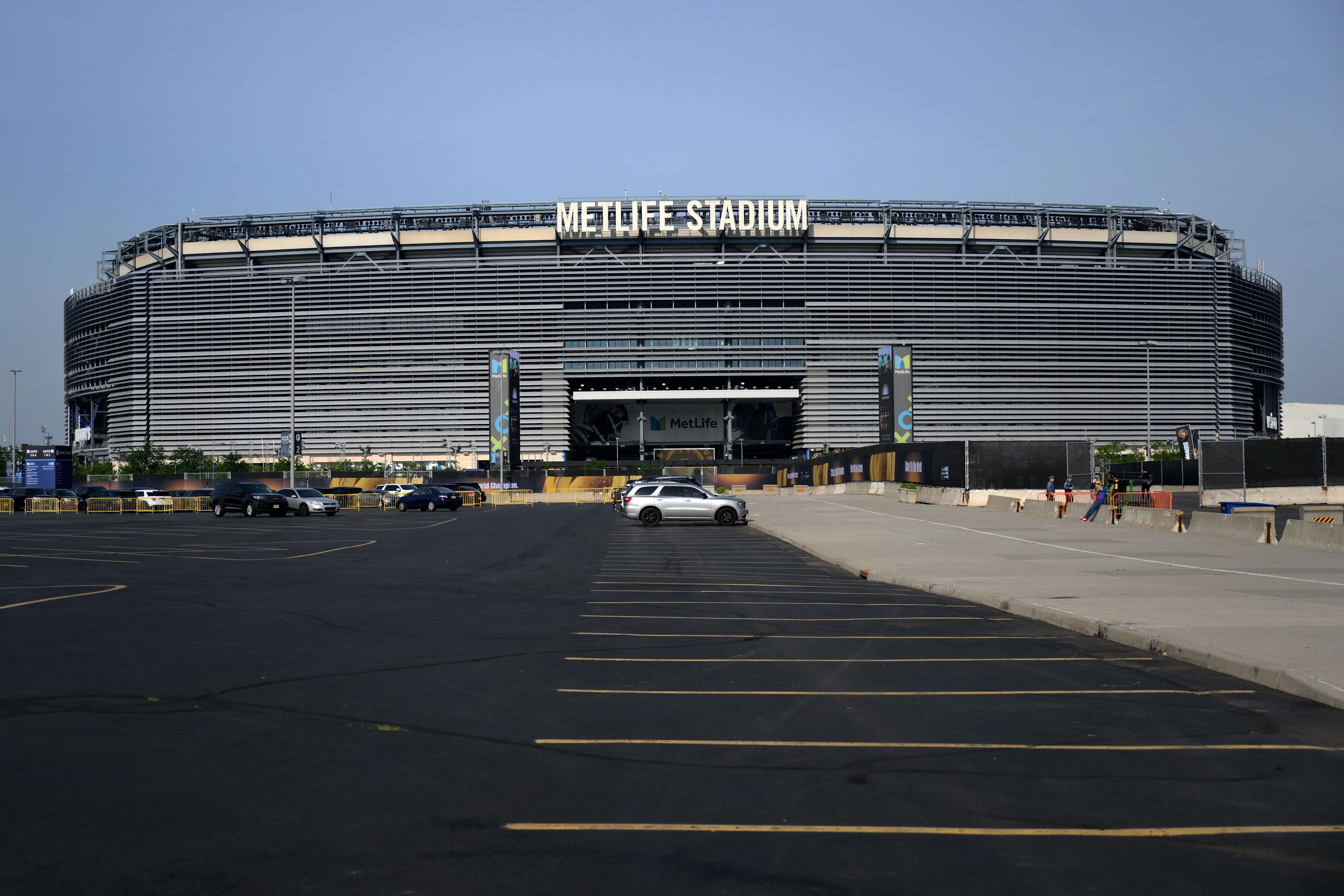 Vista desde afuera del MetLife, en Nueva Jersey (Getty)